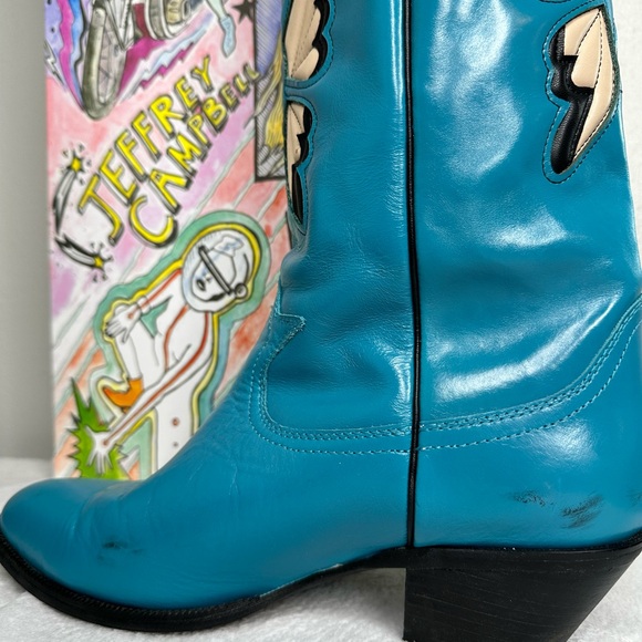 Fly-Away Boot by Jeffery Campbell in blue - Picture 4 of 5